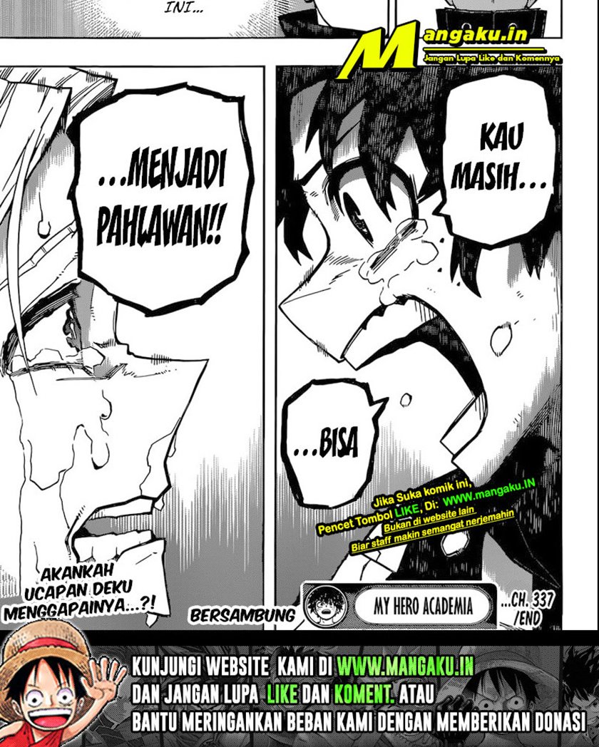 Boku no Hero Academia Chapter 337 - halaman 21
