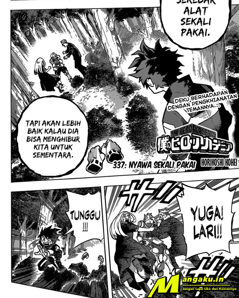 Boku no Hero Academia Chapter 337 - halaman 3