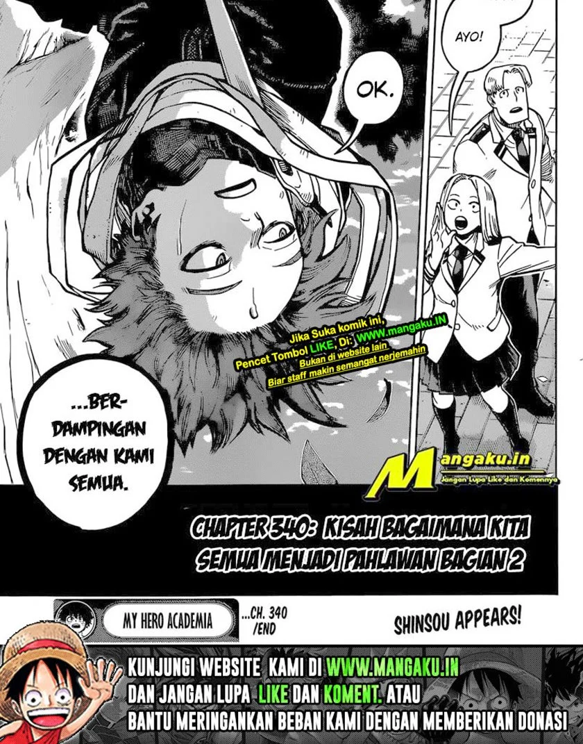 Boku no Hero Academia Chapter 340 - halaman 18