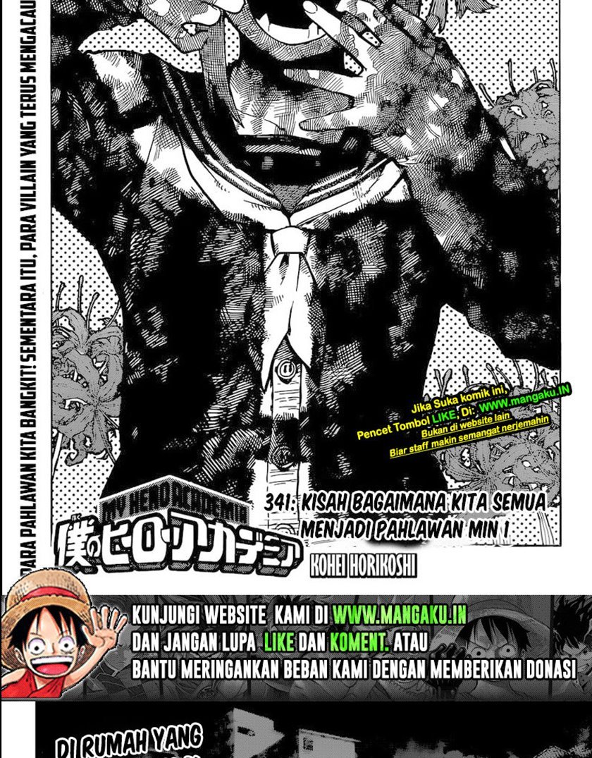 Boku no Hero Academia Chapter 341 - halaman 2