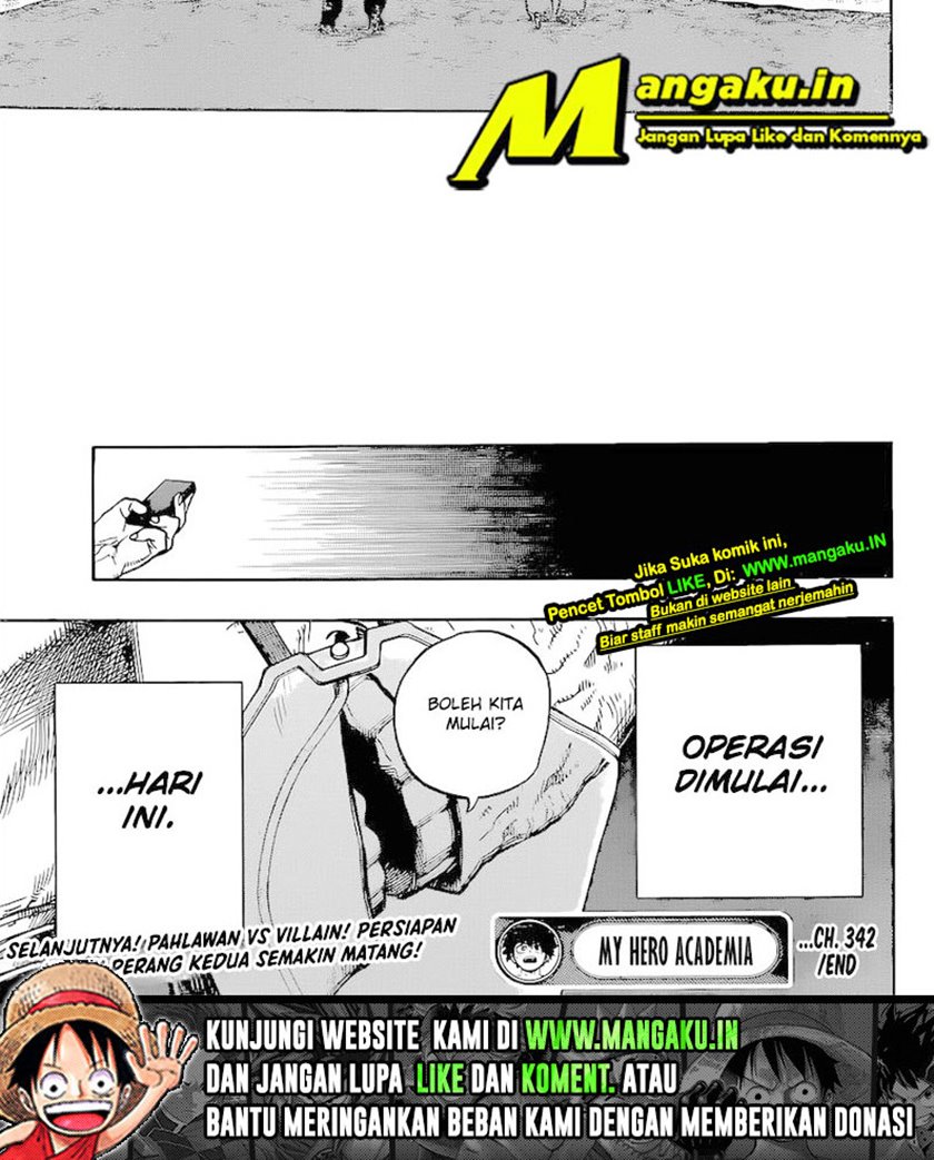Boku no Hero Academia Chapter 342 - halaman 21