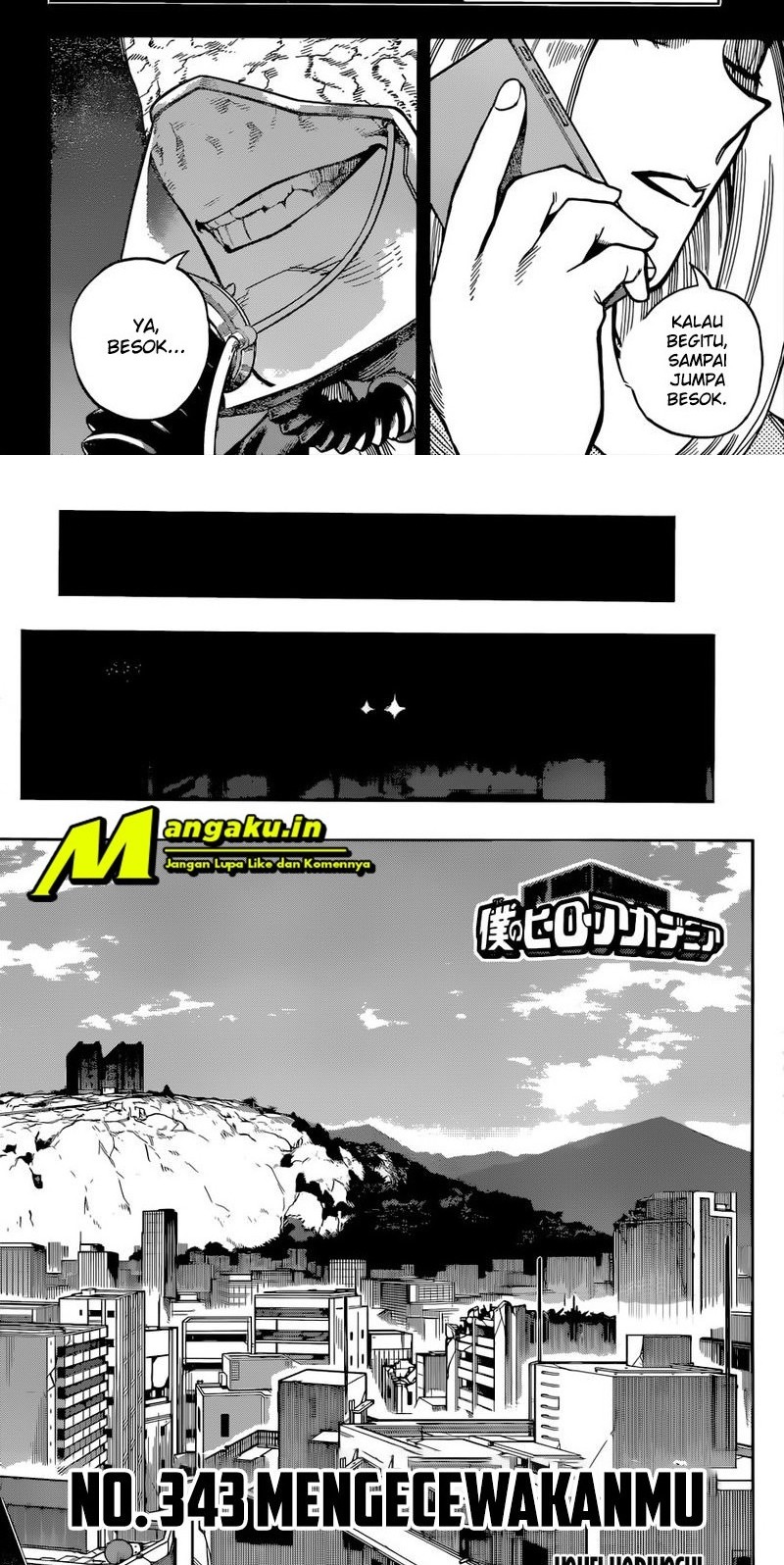 Boku no Hero Academia Chapter 343 - halaman 2