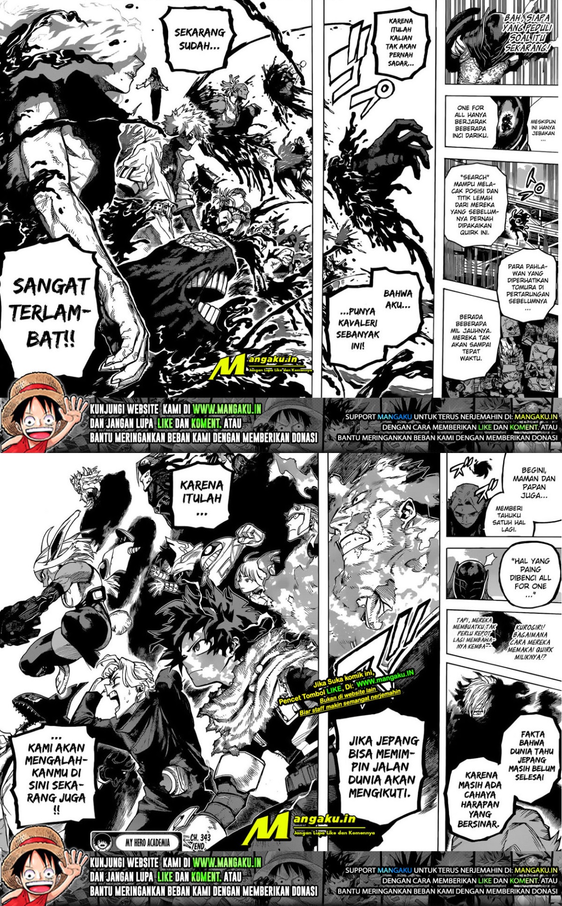 Boku no Hero Academia Chapter 343 - halaman 9