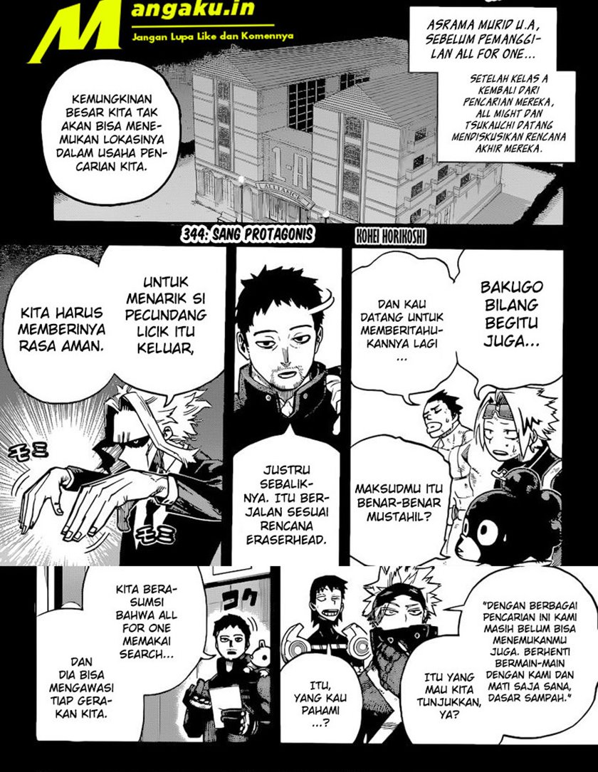 Boku no Hero Academia Chapter 344 - halaman 2