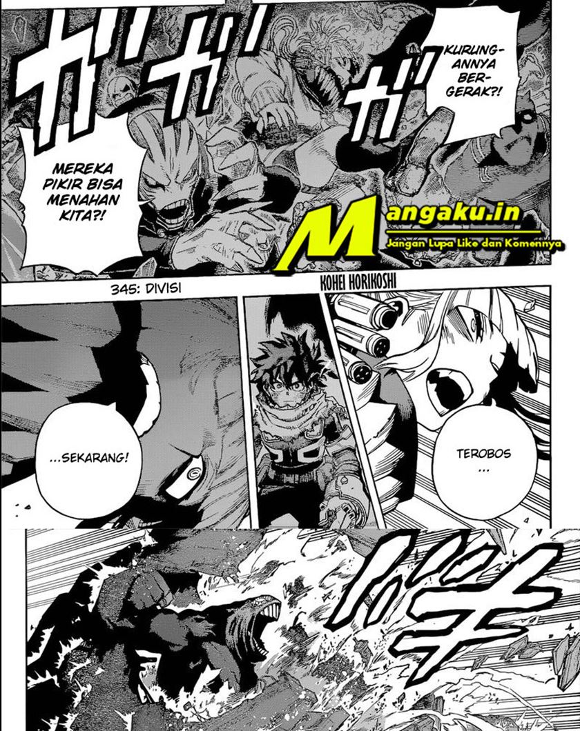 Boku no Hero Academia Chapter 345 - halaman 2