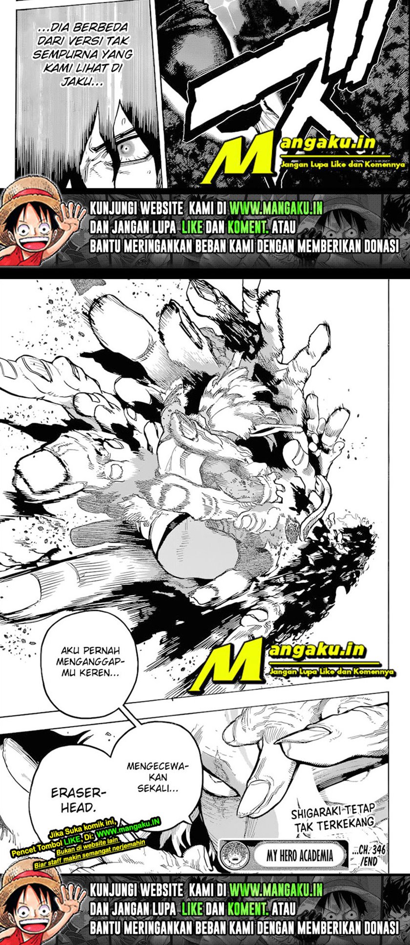 Boku no Hero Academia Chapter 346 - halaman 10