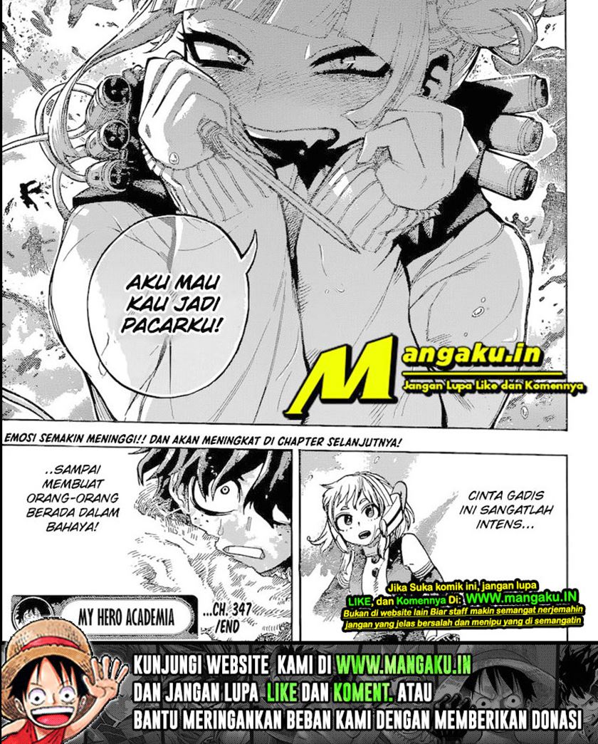 Boku no Hero Academia Chapter 347 - halaman 16
