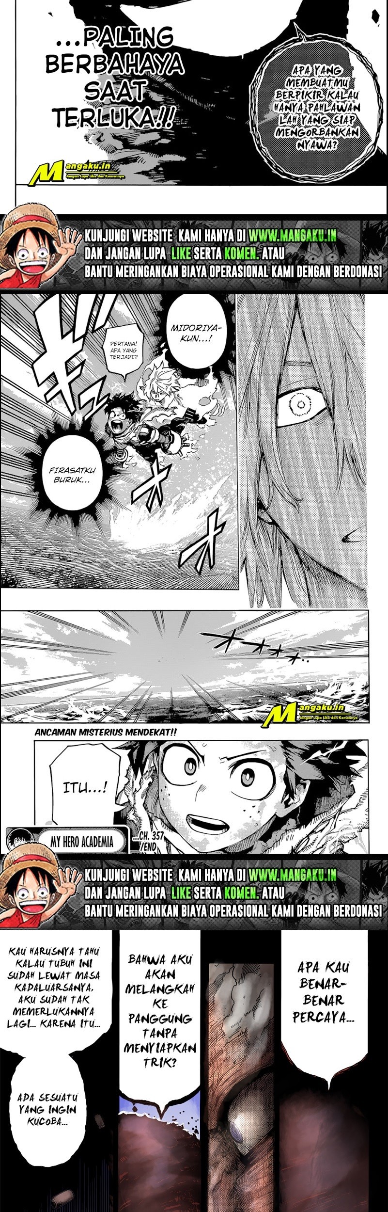 Boku no Hero Academia Chapter 357 - halaman 9