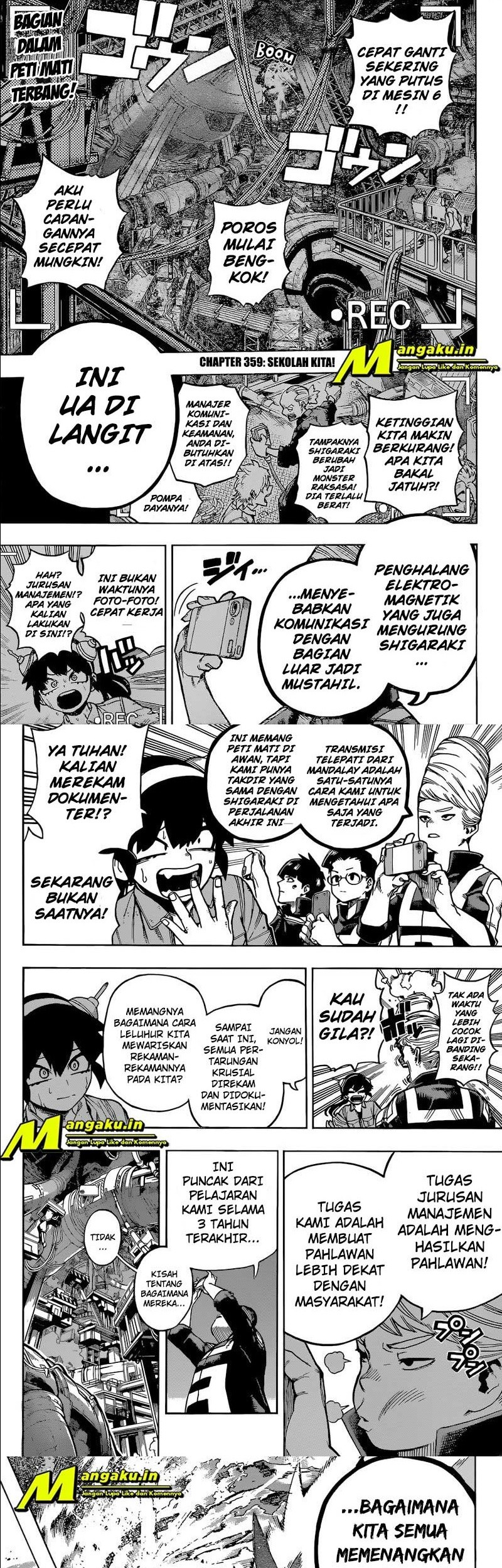 Boku no Hero Academia Chapter 359 - halaman 4