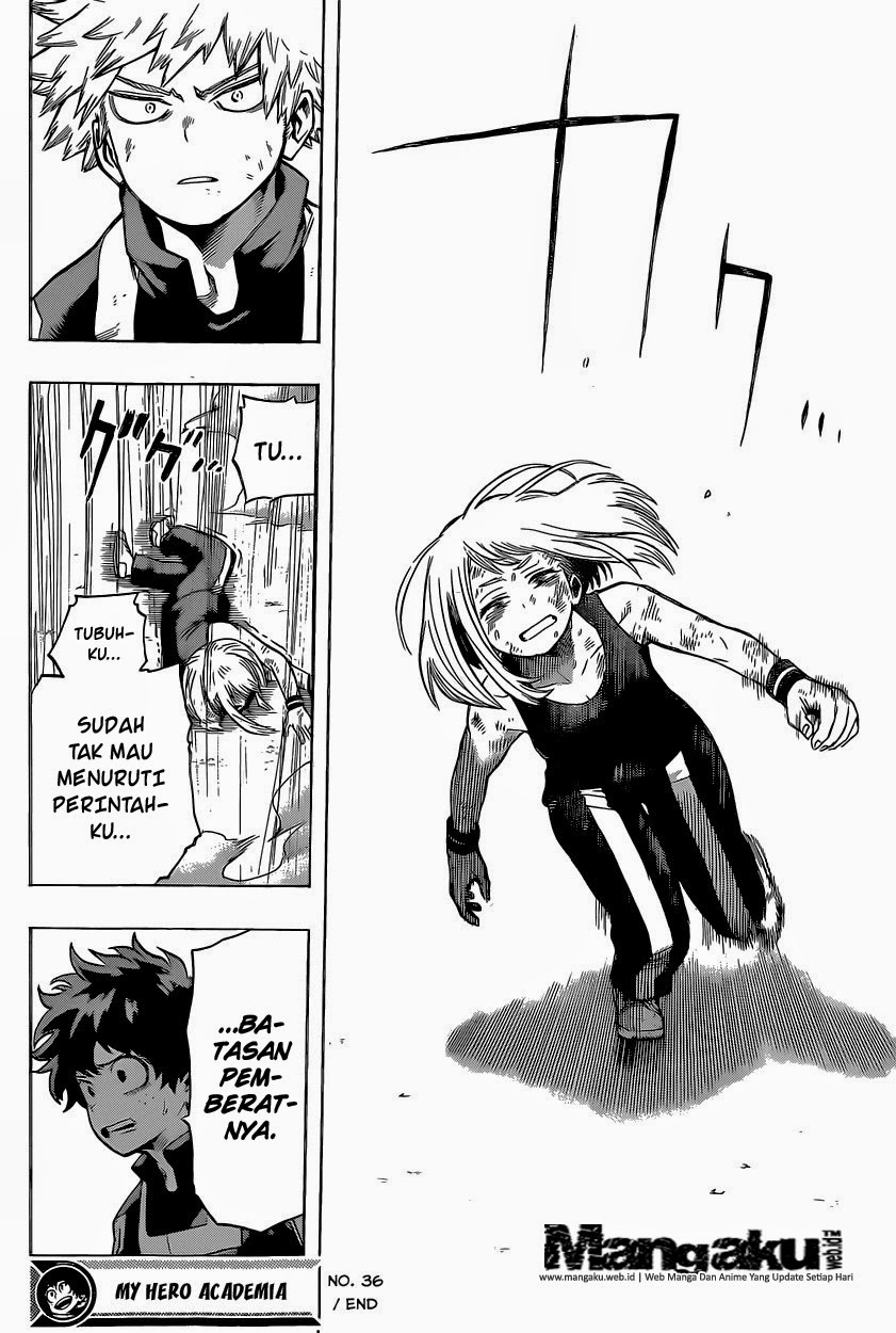 Boku no Hero Academia Chapter 36 - halaman 18