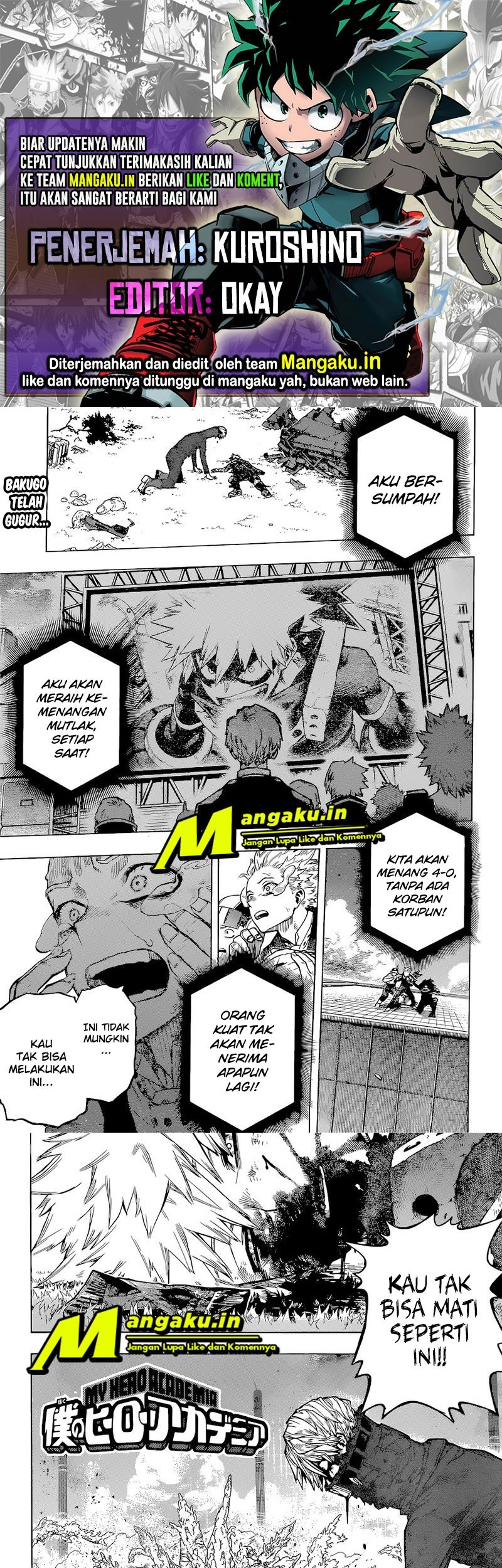 Boku no Hero Academia Chapter 363 - halaman 1