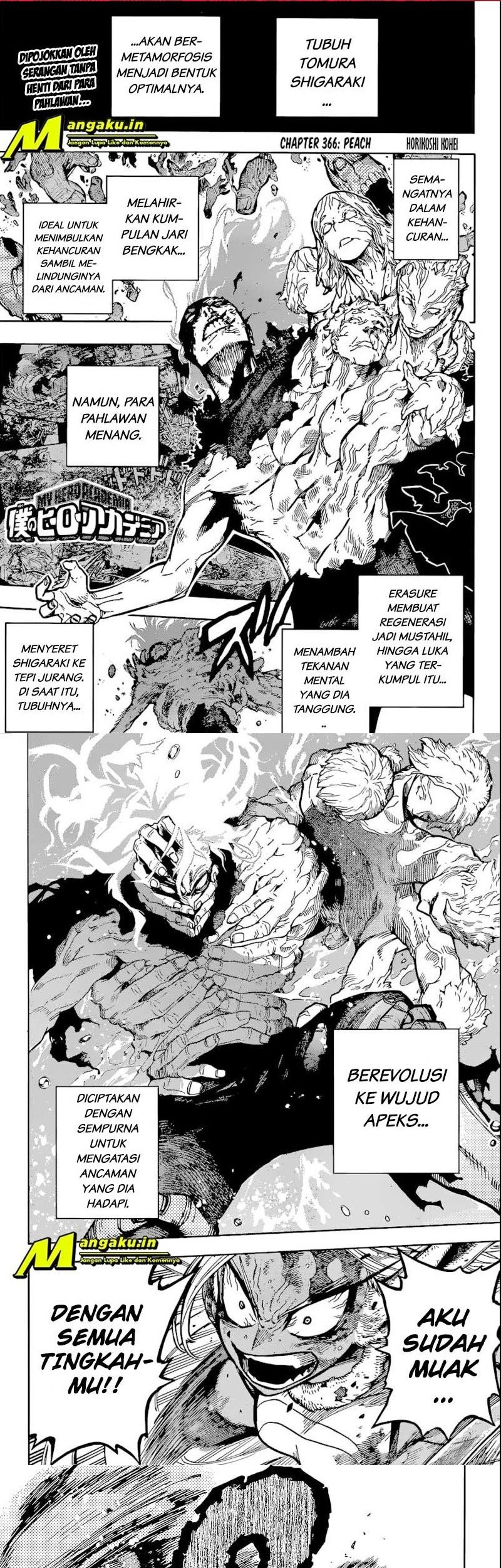 Boku no Hero Academia Chapter 366 - halaman 3