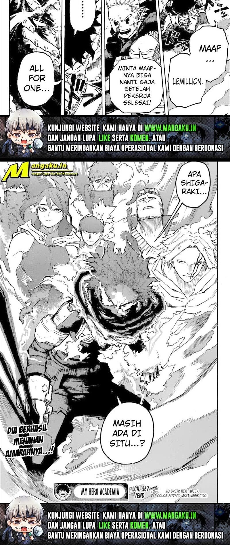 Boku no Hero Academia Chapter 367 - halaman 11