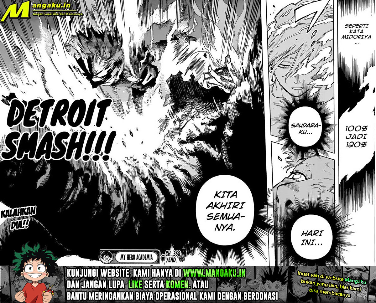 Boku no Hero Academia Chapter 368 - halaman 15