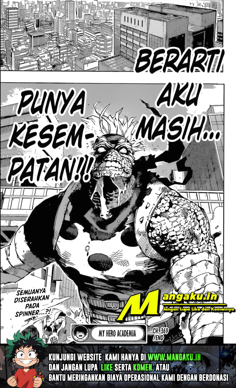 Boku no Hero Academia Chapter 369 - halaman 16