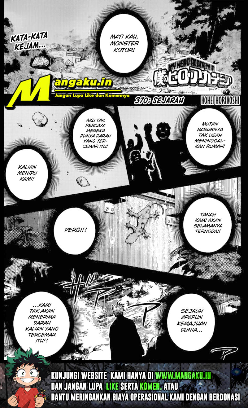 Boku no Hero Academia Chapter 370 - halaman 2