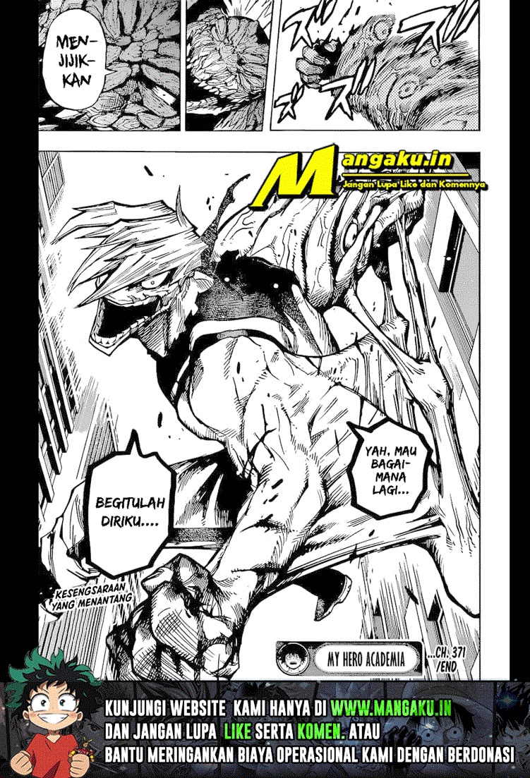 Boku no Hero Academia Chapter 371 - halaman 16