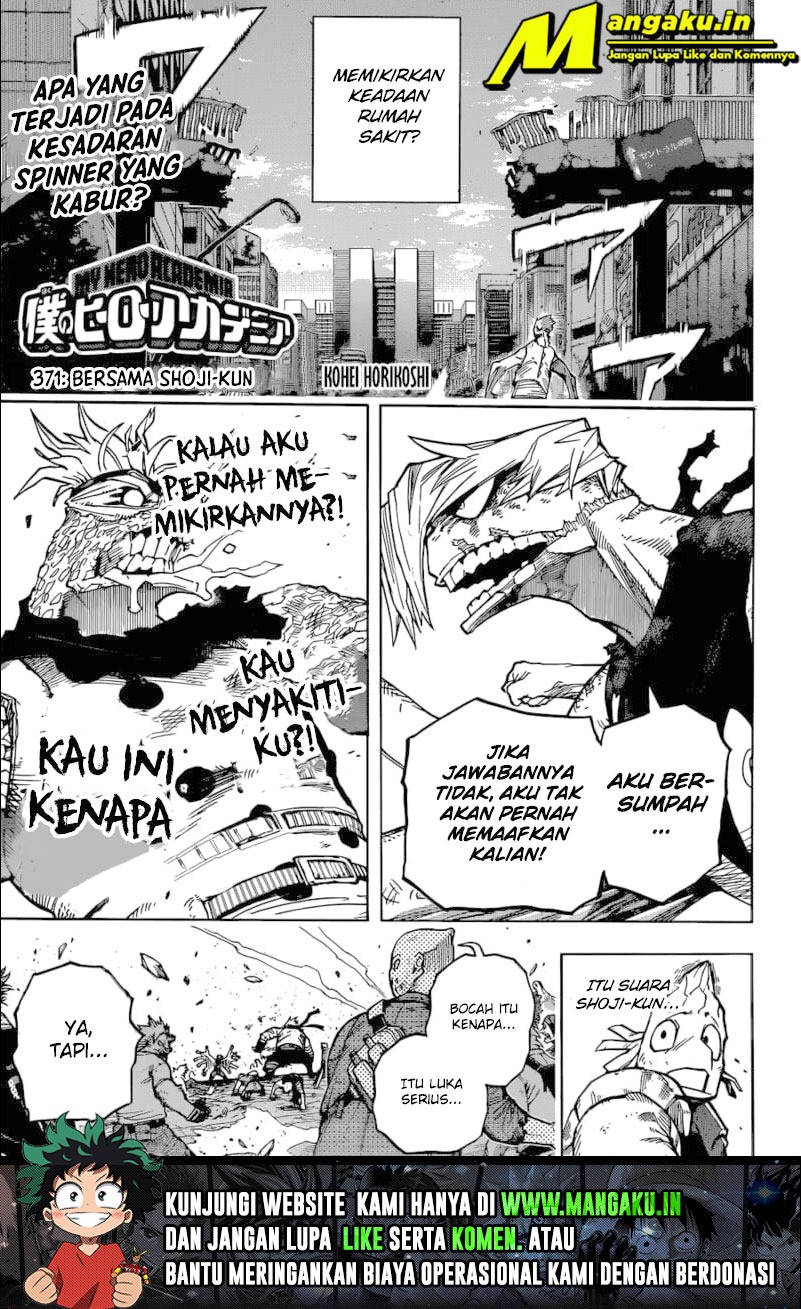 Boku no Hero Academia Chapter 371 - halaman 2