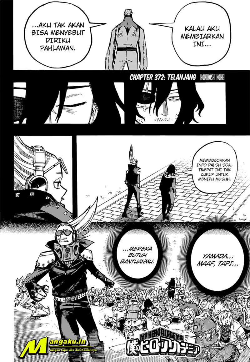 Boku no Hero Academia Chapter 372 - halaman 3