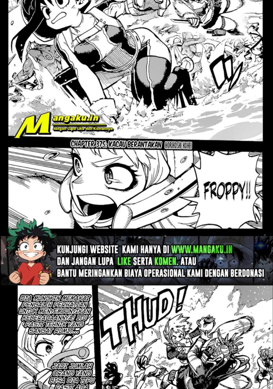 Boku no Hero Academia Chapter 375 - halaman 2