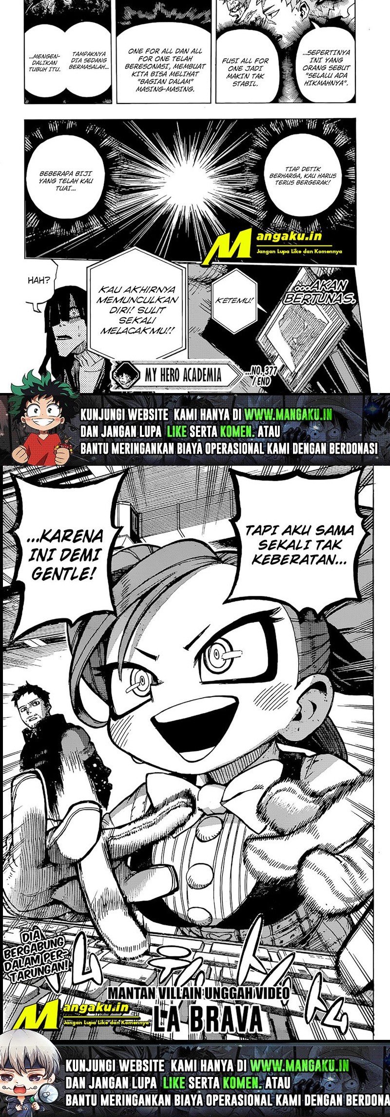 Boku no Hero Academia Chapter 377 - halaman 6