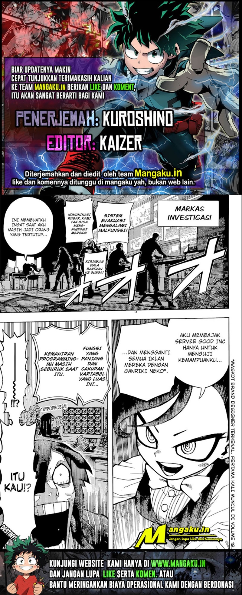 Boku no Hero Academia Chapter 378 - halaman 1