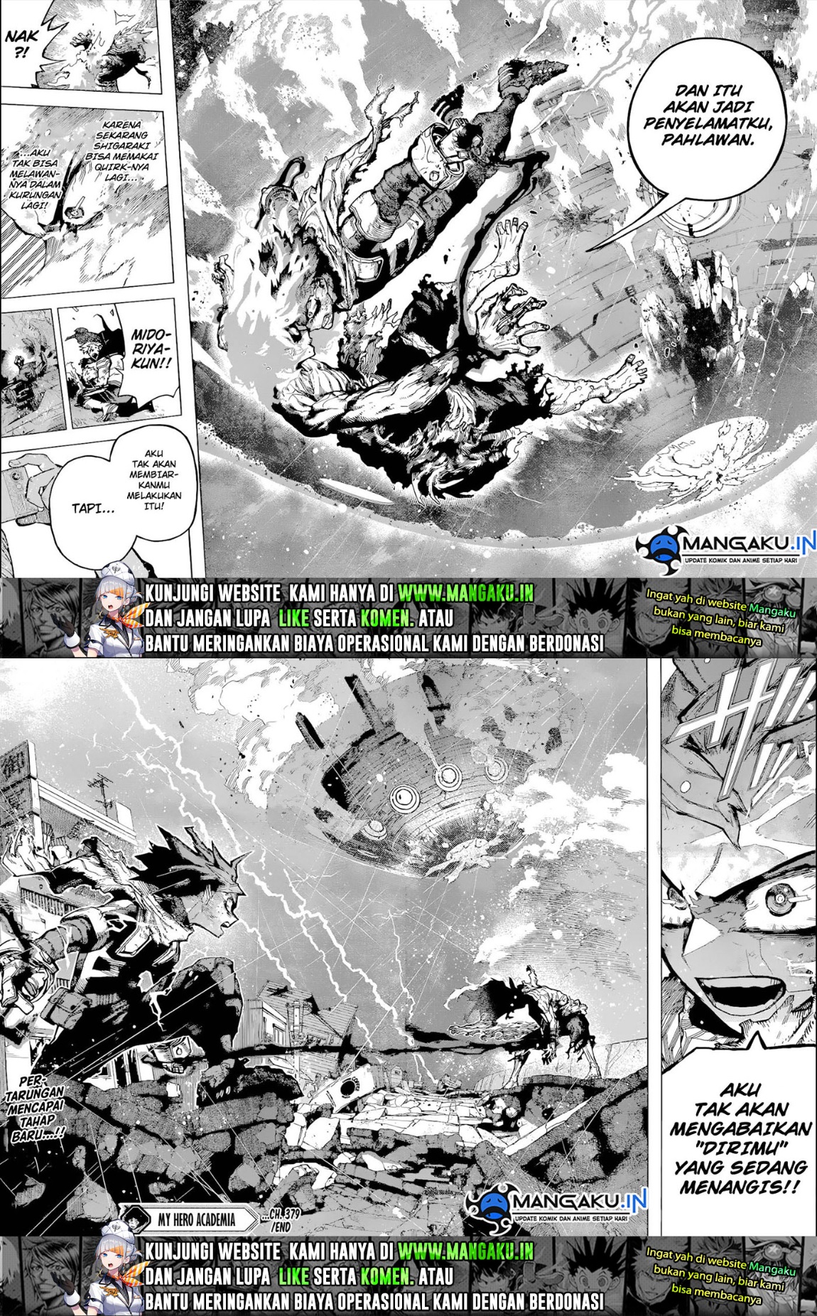 Boku no Hero Academia Chapter 379 - halaman 7
