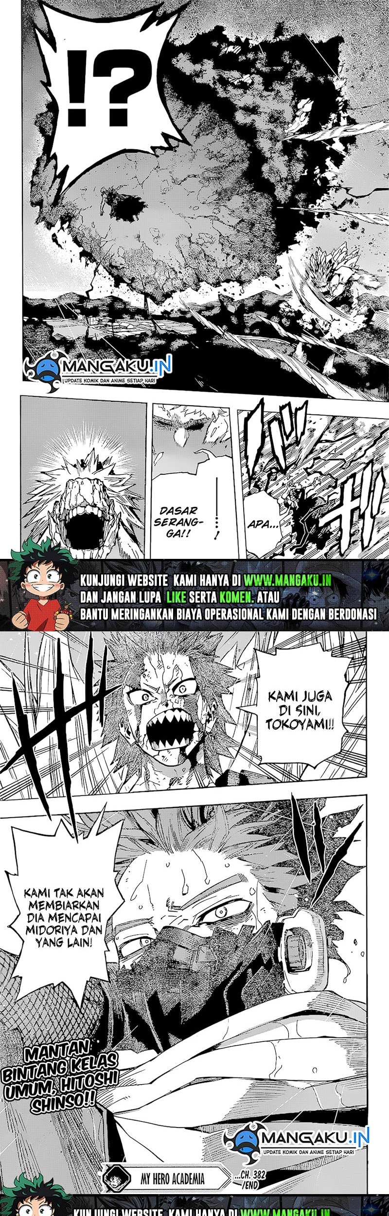 Boku no Hero Academia Chapter 382 - halaman 8