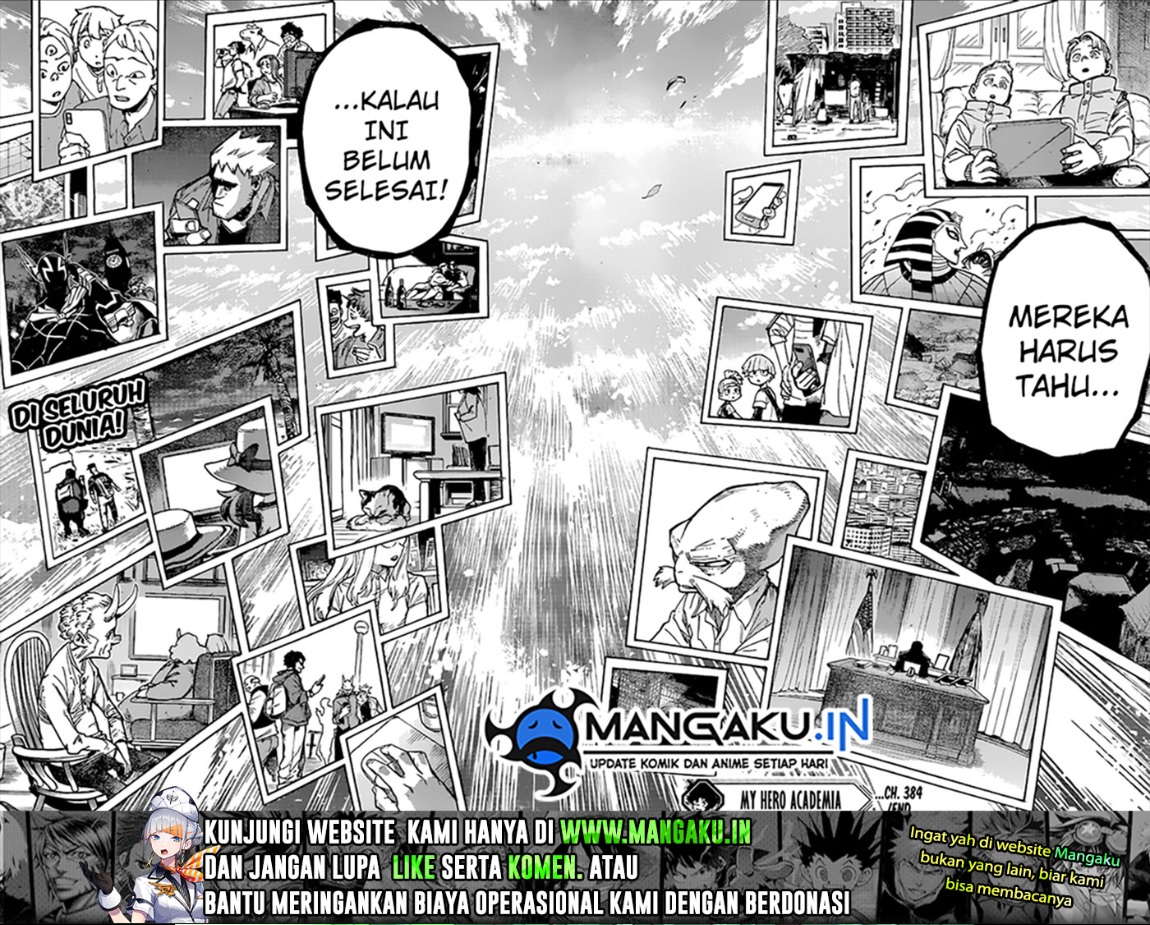 Boku no Hero Academia Chapter 384 - halaman 9
