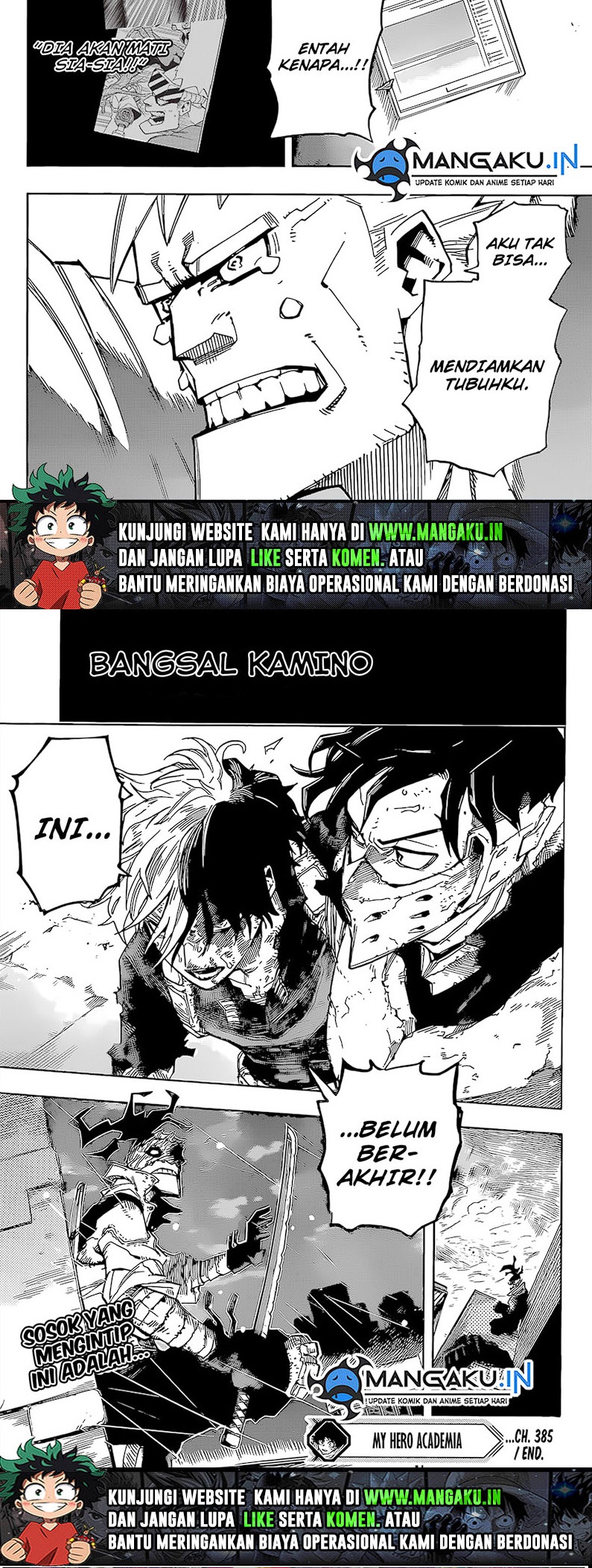 Boku no Hero Academia Chapter 385 - halaman 10