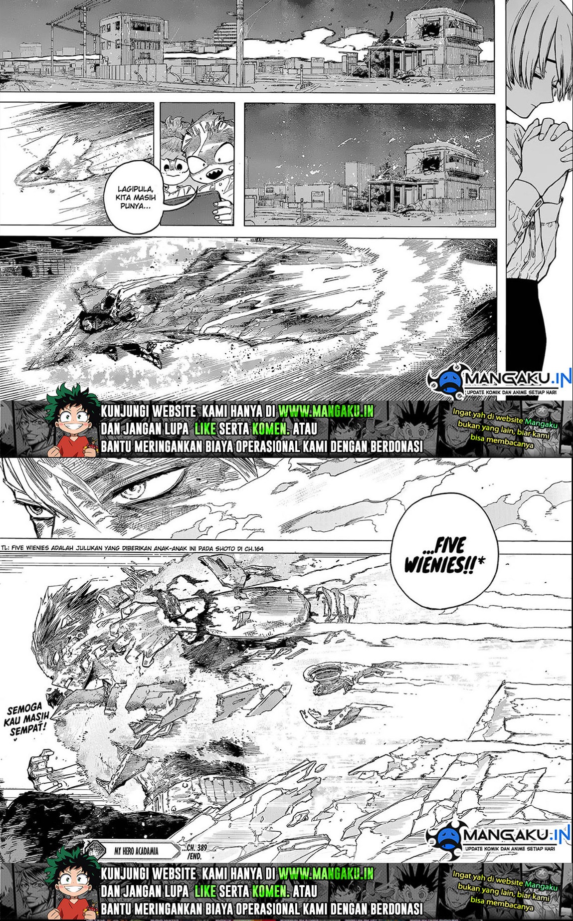 Boku no Hero Academia Chapter 389 - halaman 7