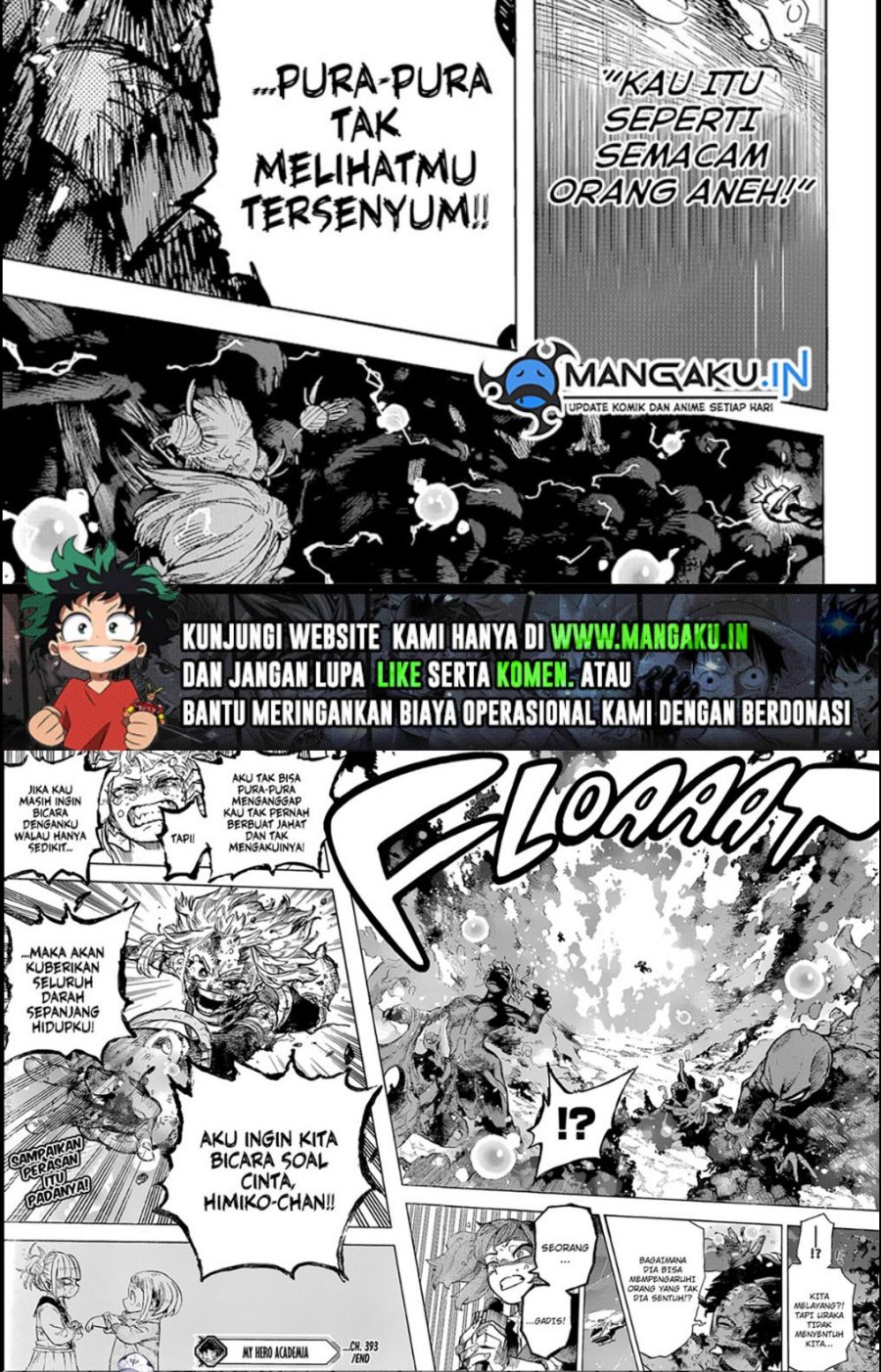 Boku no Hero Academia Chapter 393 - halaman 14