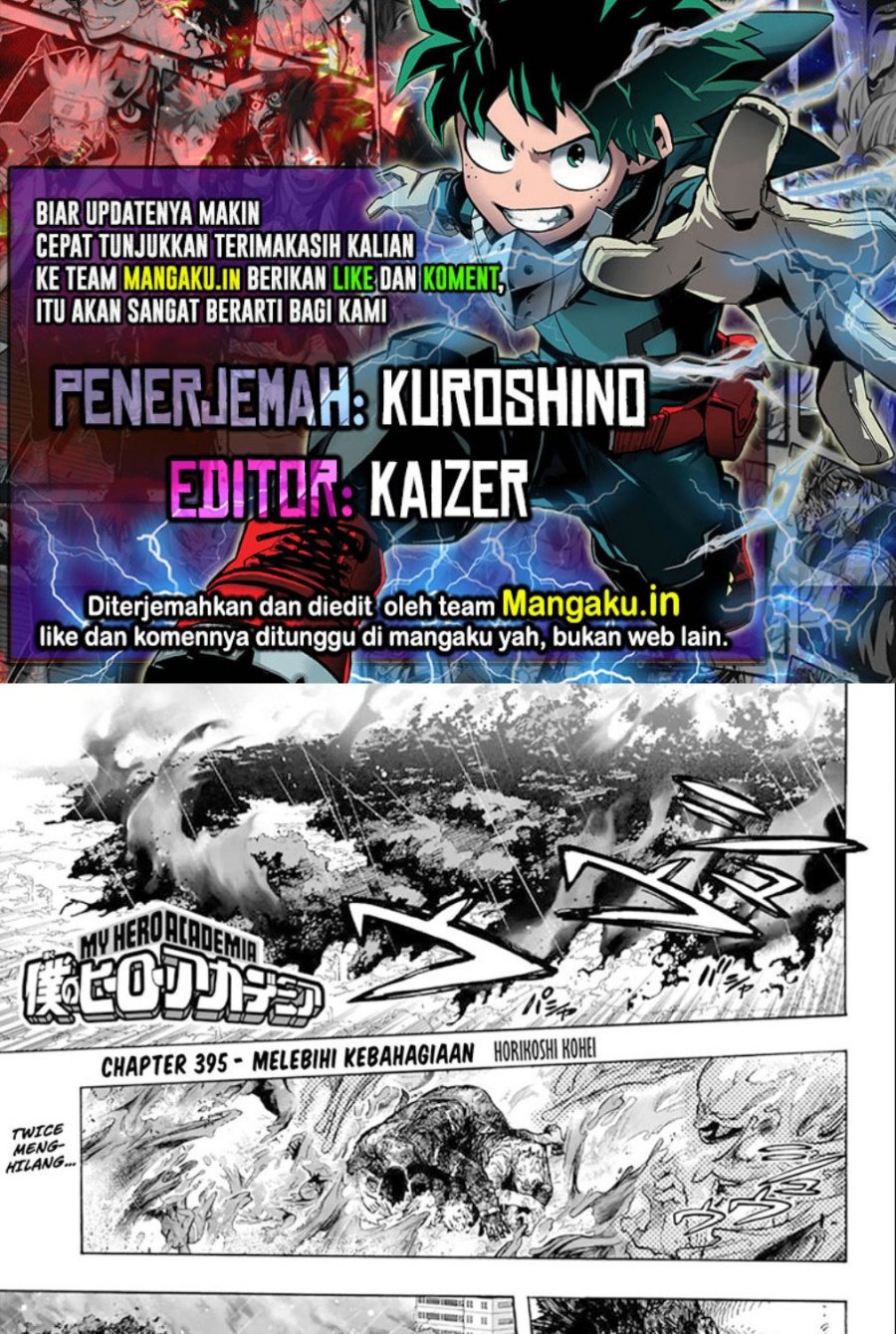 Boku no Hero Academia Chapter 395 - halaman 1