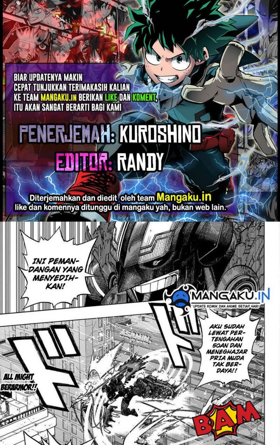 Boku no Hero Academia Chapter 397 - halaman 1