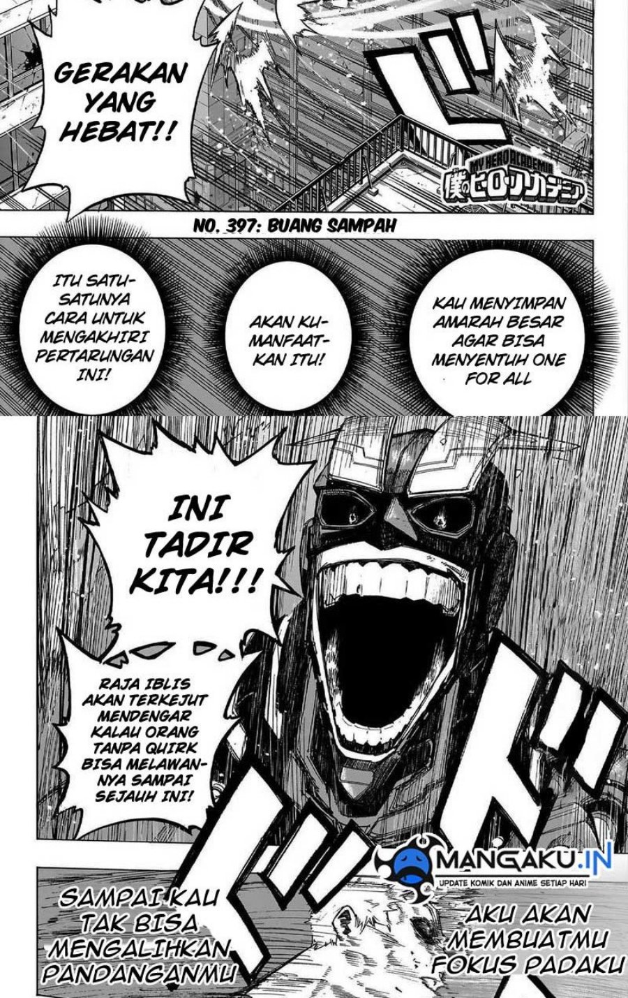 Boku no Hero Academia Chapter 397 - halaman 2