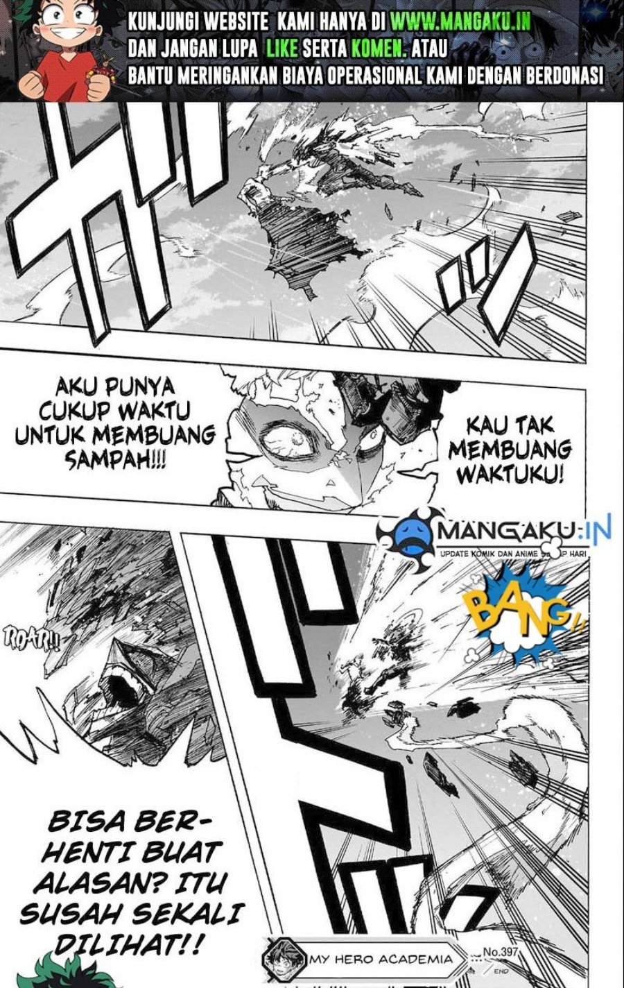 Boku no Hero Academia Chapter 397 - halaman 7