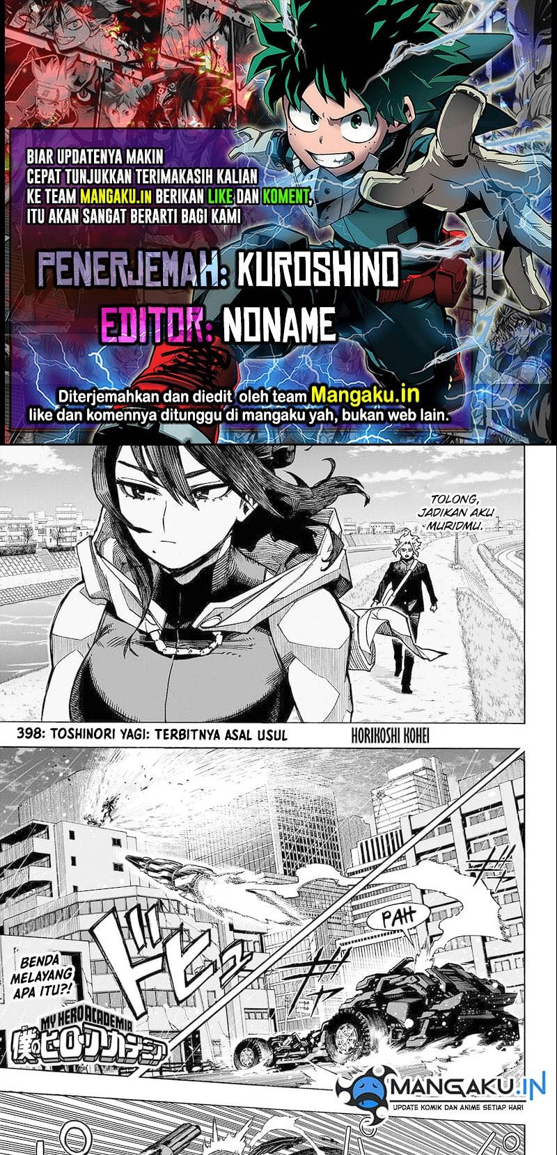 Boku no Hero Academia Chapter 398 - halaman 1