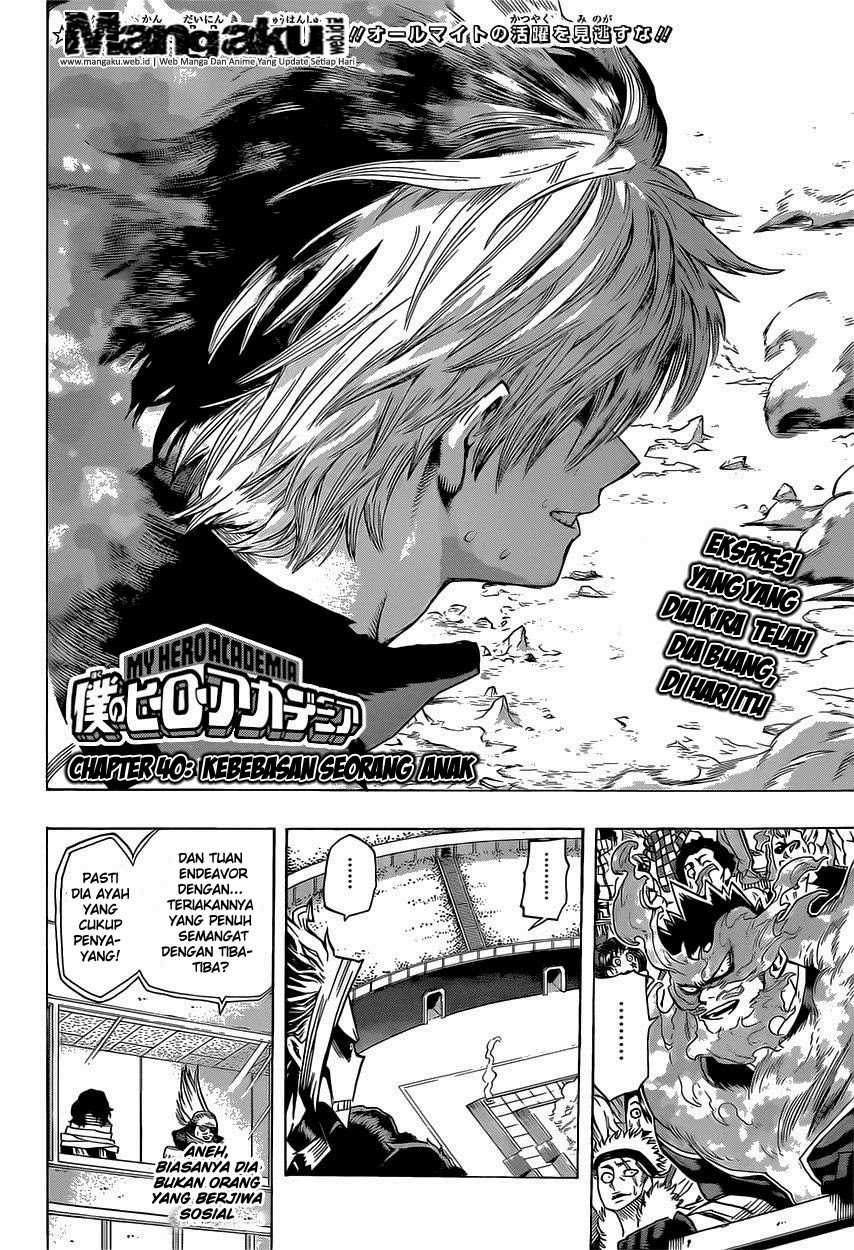 Boku no Hero Academia Chapter 40 - halaman 3