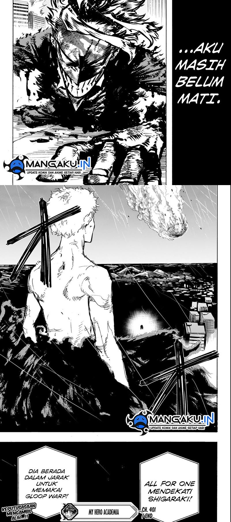 Boku no Hero Academia Chapter 401 - halaman 10