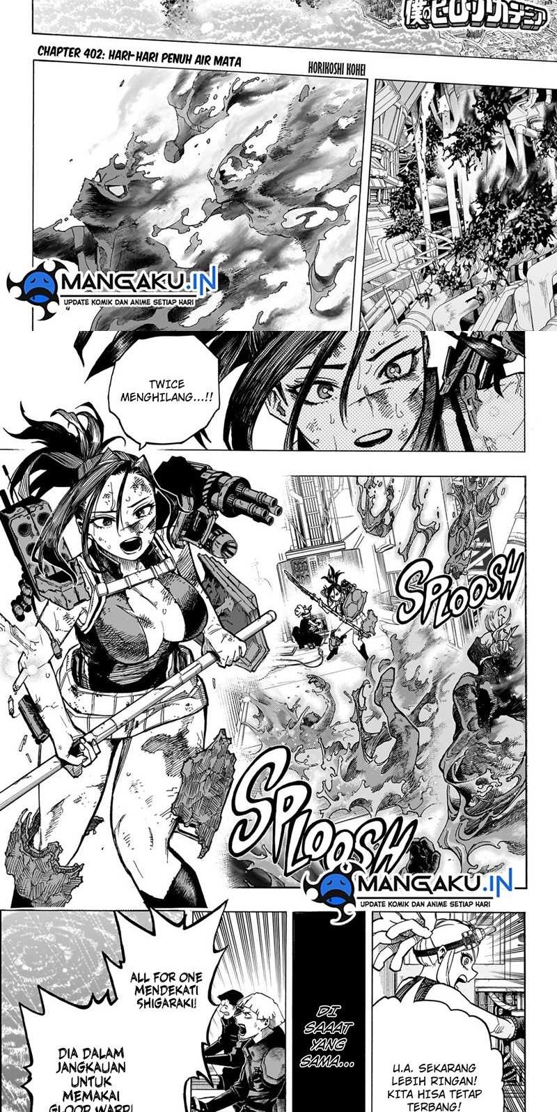 Boku no Hero Academia Chapter 402 - halaman 2