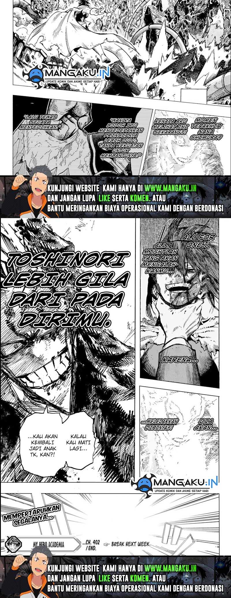 Boku no Hero Academia Chapter 402 - halaman 9