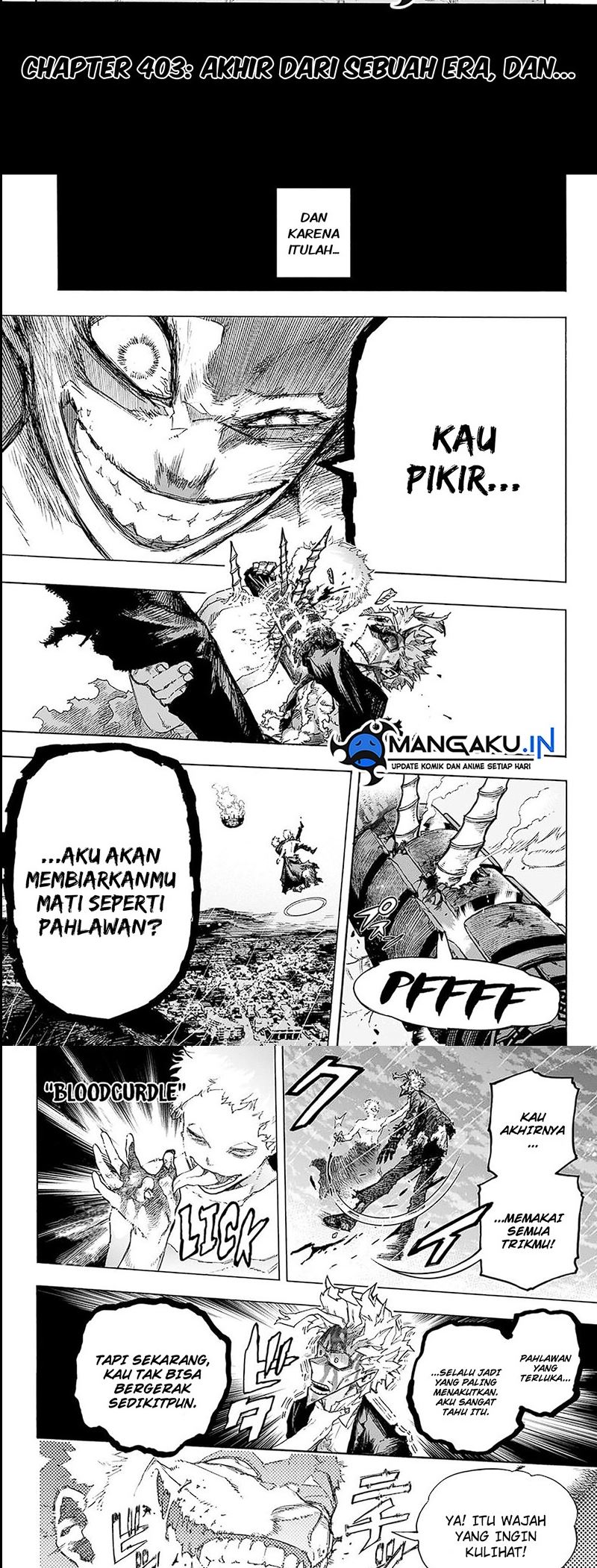 Boku no Hero Academia Chapter 403 - halaman 4