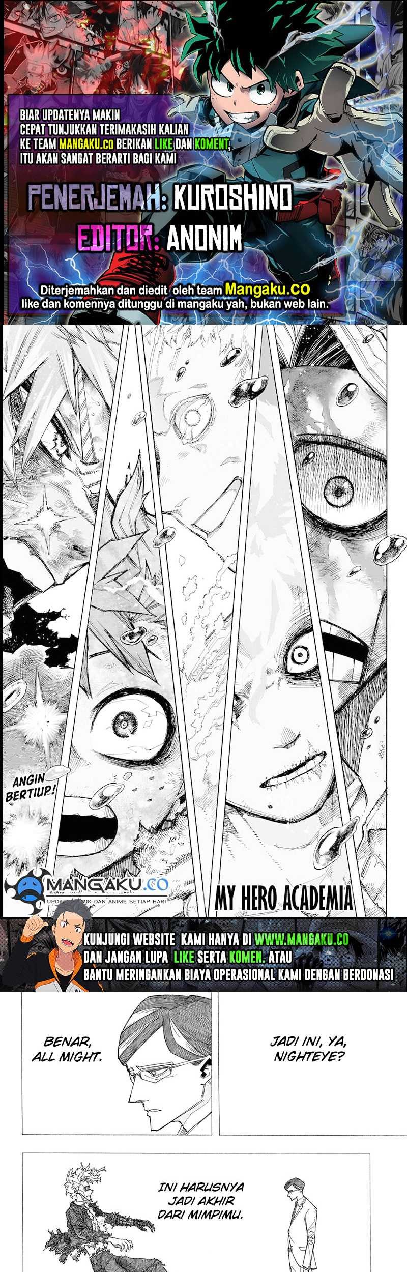 Boku no Hero Academia Chapter 405 - halaman 1