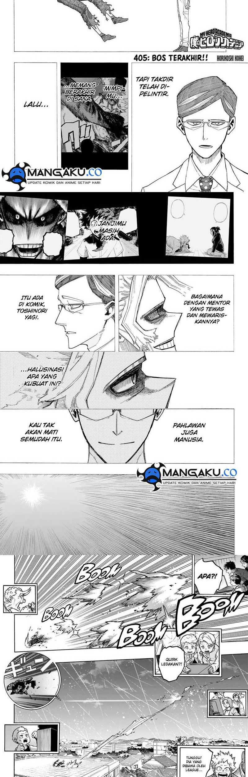 Boku no Hero Academia Chapter 405 - halaman 2