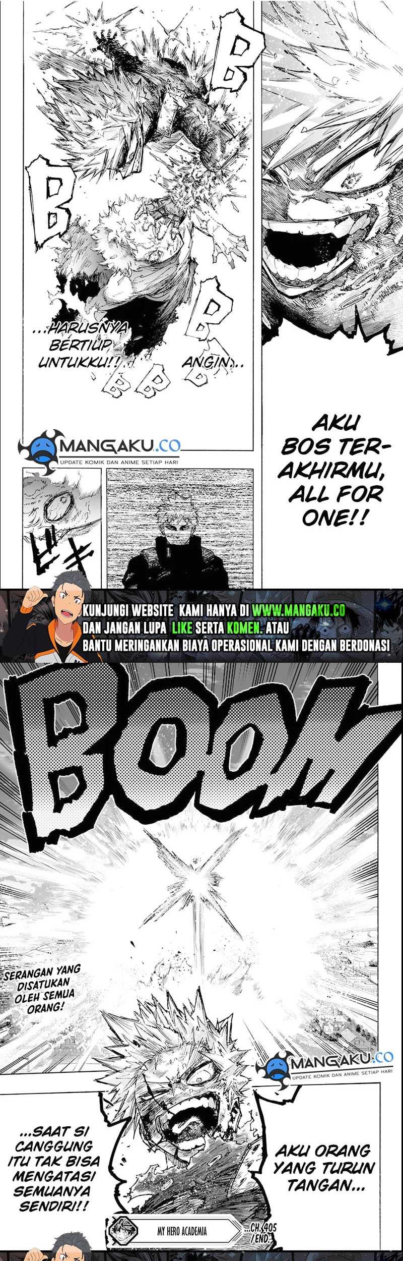 Boku no Hero Academia Chapter 405 - halaman 8