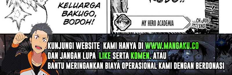 Boku no Hero Academia Chapter 406 - halaman 70