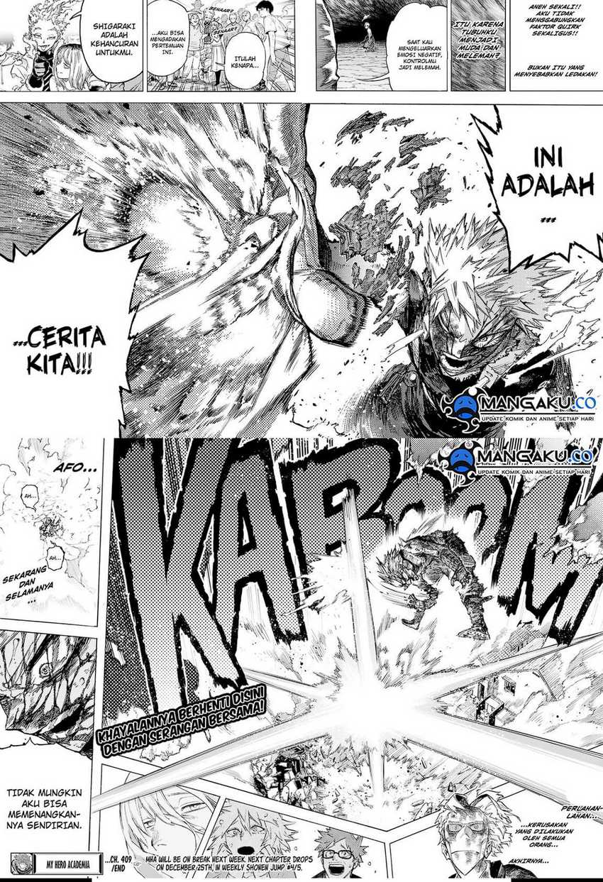 Boku no Hero Academia Chapter 409 - halaman 6
