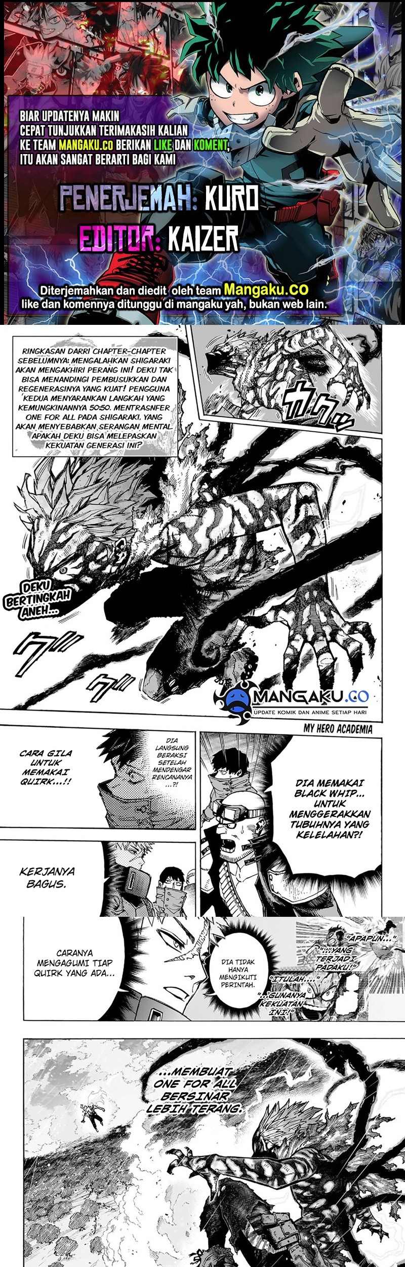Boku no Hero Academia Chapter 414 - halaman 1