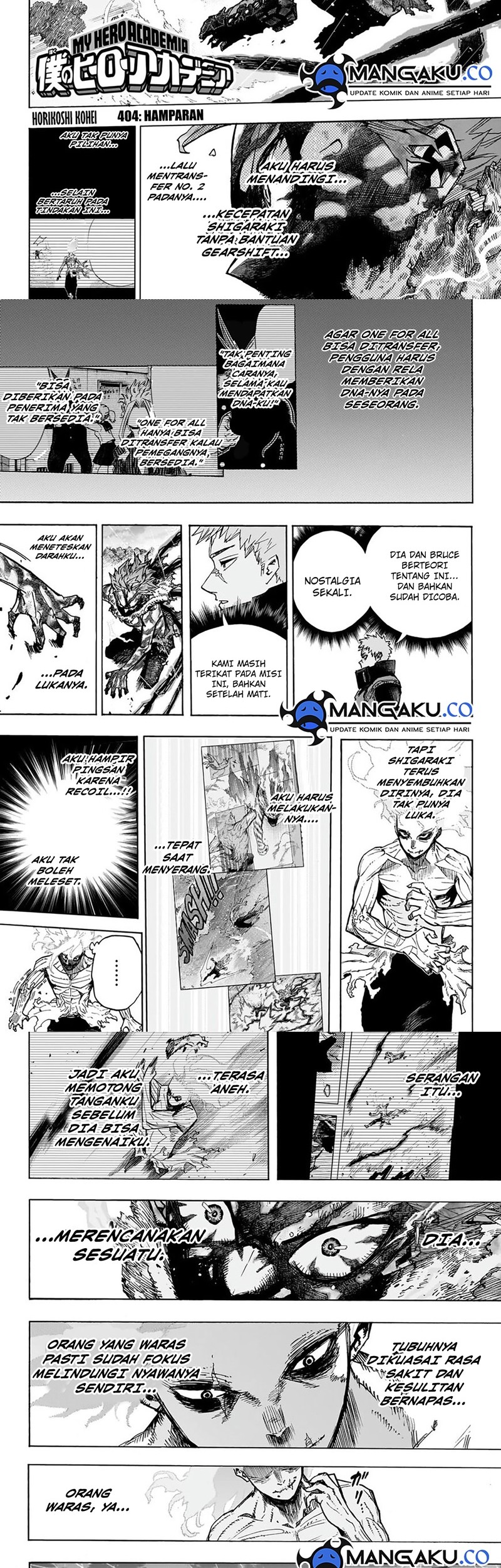 Boku no Hero Academia Chapter 414 - halaman 2