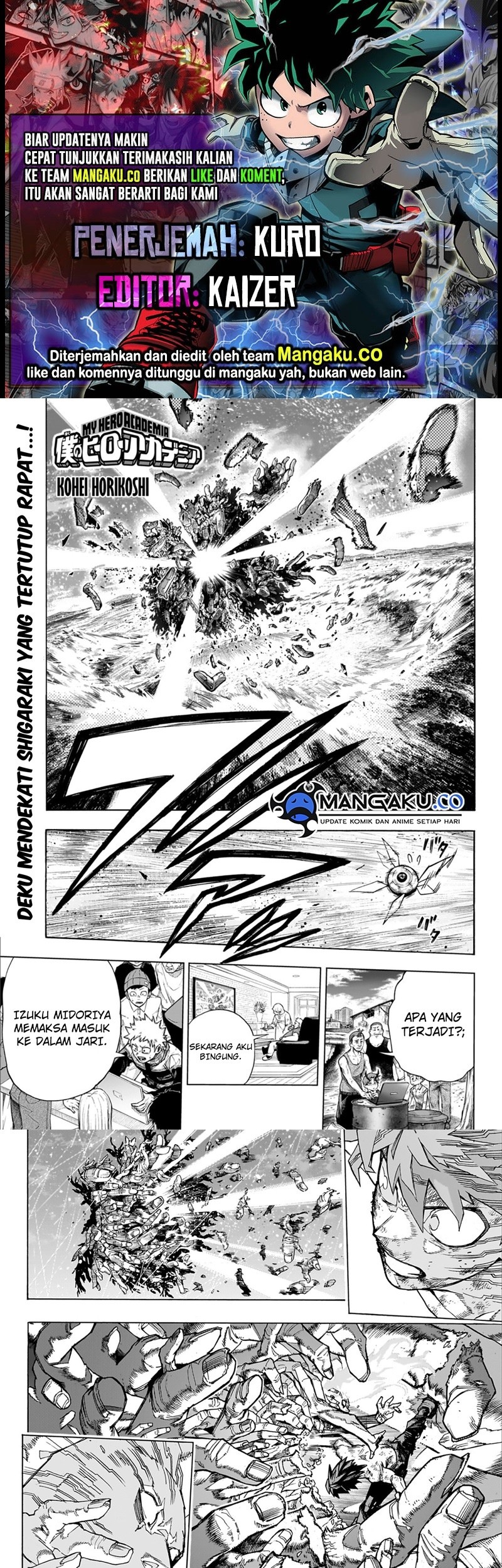 Boku no Hero Academia Chapter 417 - halaman 1